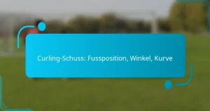 Curling-Schuss: Fussposition, Winkel, Kurve